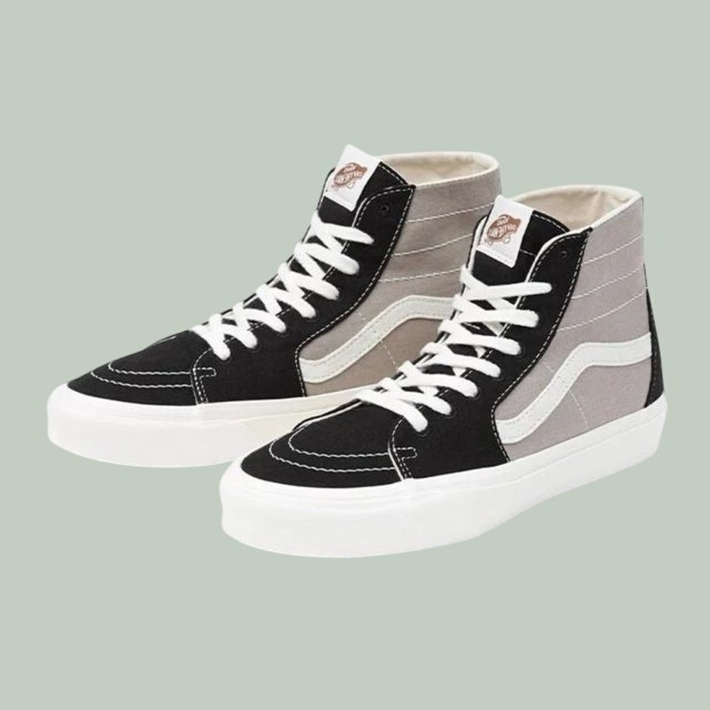 Vans Sk8-Hi Eco Theory Black Grey Hemp Cotton High Top Women's 7.5/Men 6 UNISEX